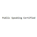 Public Speaking Certified